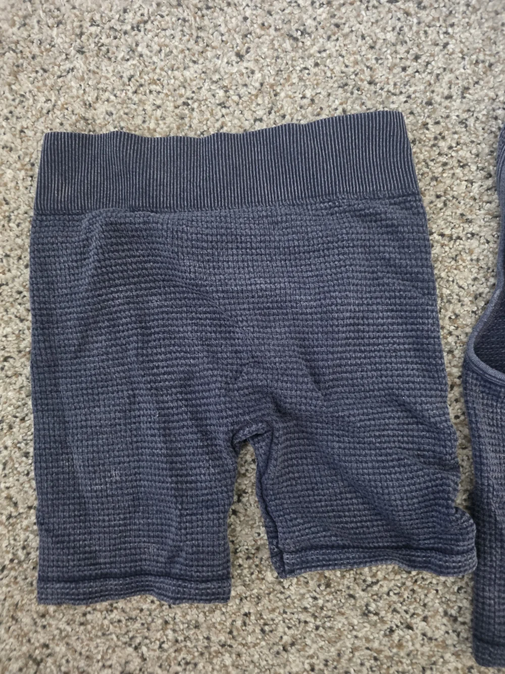 Bike Shorts Waffle Knit SET - Navy Small/ Med Loungewear
